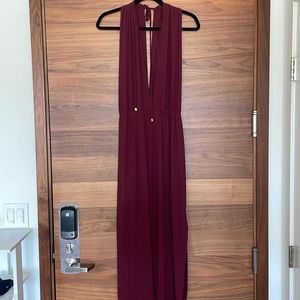 Pretty Wine Jumpsuit